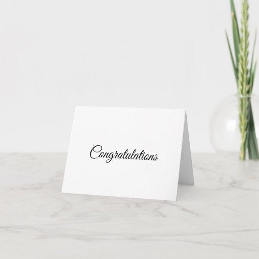 Gefeliciteerd Bedankkaart (Voorkant)