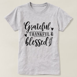 Gefeliciteerd, bedankt en verdorven t-shirt