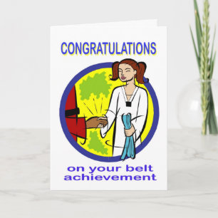 Gefeliciteerd Belt Achievement Kaart