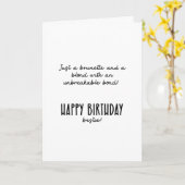 Gefeliciteerd beste vriendin! ...grappig kaart (Gele Bloem)