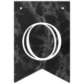 Gefeliciteerd - Black Marble Vlaggetjes (Tweede vlag)