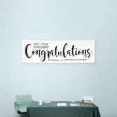 Gefeliciteerd Black Script Company Retirement Spandoek (Beurs)