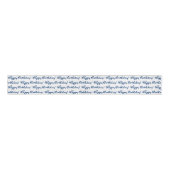 Gefeliciteerd! Blauw Patroon Casual Script Grosgrain Lint (Voorkant)