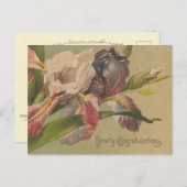 Gefeliciteerd Bloemen Briefkaart (Voorkant / Achterkant)