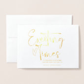 Gefeliciteerd, Bride en Groom Friend Wedding Day Folie Kaarten (Voorkant met envelop)