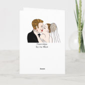 Gefeliciteerd Bride en Groom Gepersonaliseerd Kaart (Achterkant)