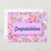 Gefeliciteerd Briefkaart (Voorkant / Achterkant)