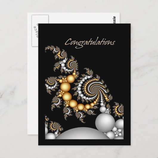 Gefeliciteerd Briefkaart (Voorkant / Achterkant)