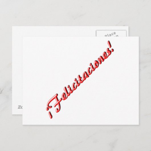 Gefeliciteerd Briefkaart (Voorkant / Achterkant)