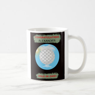 Gefeliciteerd buddy's naam - Hole-in-one! Koffiemok