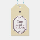 Gefeliciteerd Cadeaulabel (Voorkant)