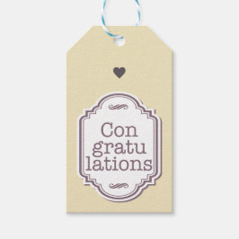 Gefeliciteerd Cadeaulabel