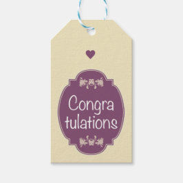 Gefeliciteerd Cadeaulabel