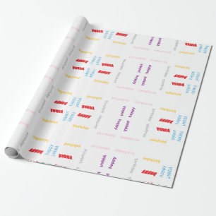 Gefeliciteerd Cadeaupapier