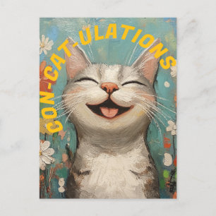Gefeliciteerd, Cat Lady, Cat Lover, Grappig Briefkaart