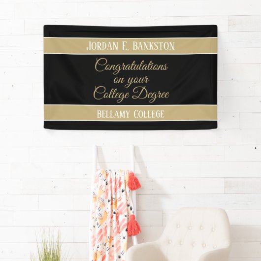 Gefeliciteerd! Celebrate College graad banner (Insitu)