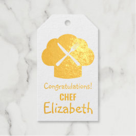 Gefeliciteerd Chef Cadeaulabels