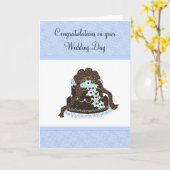 Gefeliciteerd Chocolate Weddenschap Kaart (Gele Bloem)