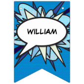 GEFELICITEERD Comic Book Pop Art Vlaggetjes (Eerste vlag)