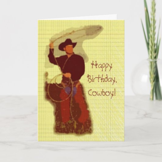 Gefeliciteerd, Cowboy! Kaart (Voorkant)