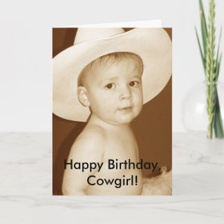 Gefeliciteerd, Cowgirl! Kaart