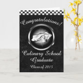 Gefeliciteerd Culinaire School Afstuderen Kaart (Gele Bloem)