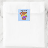 Gefeliciteerd Cute Teddy Bear #2 Stickers (Tas)