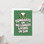 Gefeliciteerd dat je niet langer in zonde leeft Fu Kaart (Voorkant / Achterkant in situ)