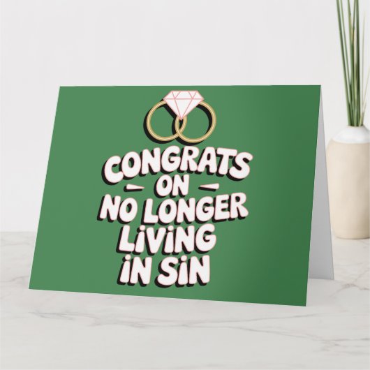 Gefeliciteerd dat je niet langer in zonde leeft Fu Kaart (Voorkant)