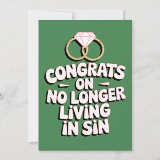 Gefeliciteerd dat je niet langer in zonde leeft Fu Kaart (Voorkant)