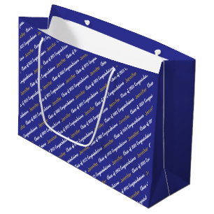 Gefeliciteerd Deep Blue White Gold Class van 2025 Groot Cadeauzakje