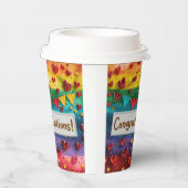 Gefeliciteerd Digitale Kunst Papieren Bekers (Rechts)