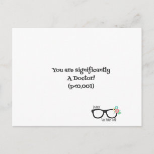 Gefeliciteerd, Doctor briefkaart