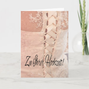 Gefeliciteerd Duitse bruiloft Kaart