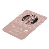 Gefeliciteerd Dusty Rococo Afstuderen Foto Magneet (Linkerzijde)