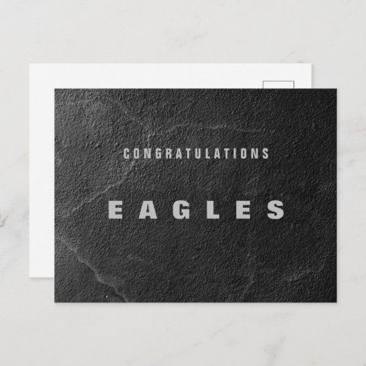 Gefeliciteerd Eagle Briefkaart (Voorkant / Achterkant)