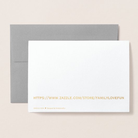 Gefeliciteerd Elegant Borstellijnscript Gold Folie Kaarten (Met envelop)