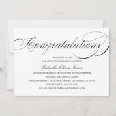 Gefeliciteerd Elegant Script | partijuitnodiging Kaart (Voorkant)