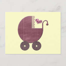 Gefeliciteerd en nieuwe baby meisje Wenskaarten Briefkaart