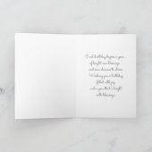 Gefeliciteerd. Engel met harp, aangepaste naam Kaart (Binnen)