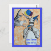 Gefeliciteerd Ezel! Briefkaart (Voorkant / Achterkant)