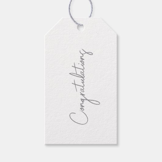 Gefeliciteerd Favor Tag Cadeaulabel (Voorkant)