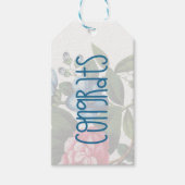 Gefeliciteerd Favor Tag Cadeaulabel (Voorkant)