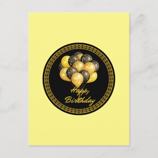 Gefeliciteerd, feestelijk, briefkaart (Voorkant)