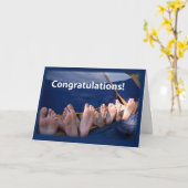 Gefeliciteerd Feet Kaart (Gele Bloem)