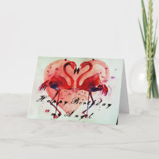 Gefeliciteerd - Flamingo verjaardagskaart Kaart