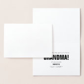 Gefeliciteerd Folie zwangerschapsaankondiging Folie Kaarten (Display)