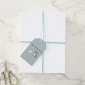 Gefeliciteerd Franse, buldog Cadeaulabel (Met Touw)