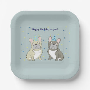 Gefeliciteerd Franse, buldog Papieren Bordje