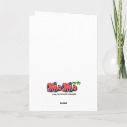 Gefeliciteerd - Funny Llama Kaart (Achterkant)
